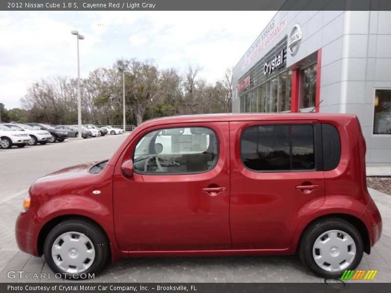 Cayenne Red / Light Gray 2012 Nissan Cube 1.8 S