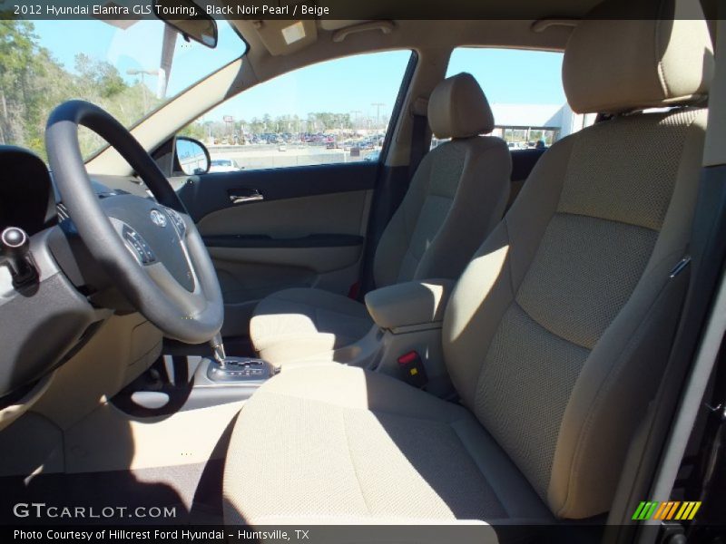 Black Noir Pearl / Beige 2012 Hyundai Elantra GLS Touring