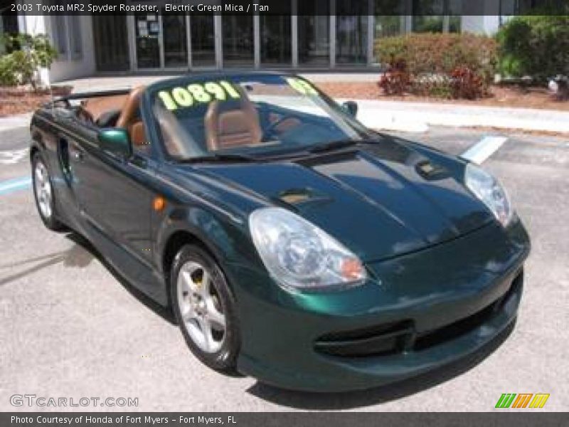 Electric Green Mica / Tan 2003 Toyota MR2 Spyder Roadster