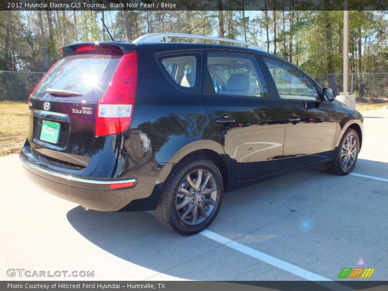 Black Noir Pearl / Beige 2012 Hyundai Elantra GLS Touring