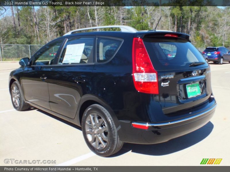 Black Noir Pearl / Beige 2012 Hyundai Elantra GLS Touring
