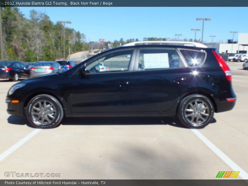 Black Noir Pearl / Beige 2012 Hyundai Elantra GLS Touring