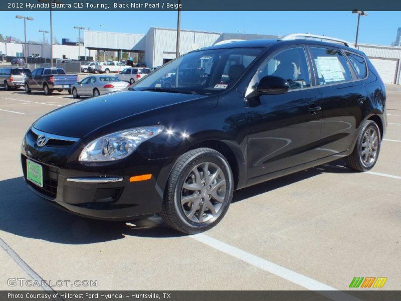 Black Noir Pearl / Beige 2012 Hyundai Elantra GLS Touring