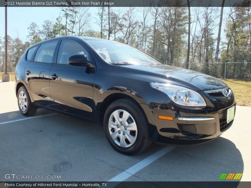 Black Noir Pearl / Beige 2012 Hyundai Elantra GLS Touring