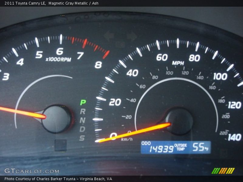 Magnetic Gray Metallic / Ash 2011 Toyota Camry LE