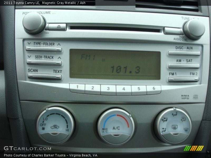 Magnetic Gray Metallic / Ash 2011 Toyota Camry LE