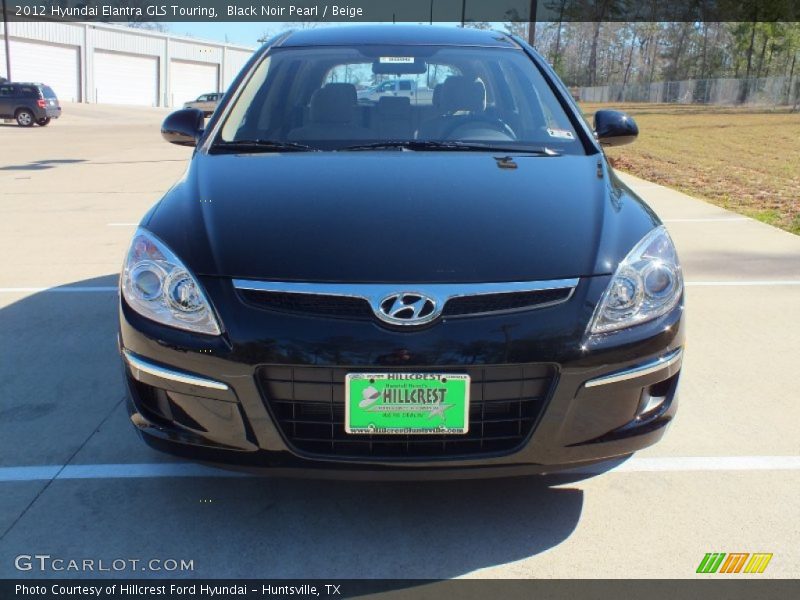 Black Noir Pearl / Beige 2012 Hyundai Elantra GLS Touring