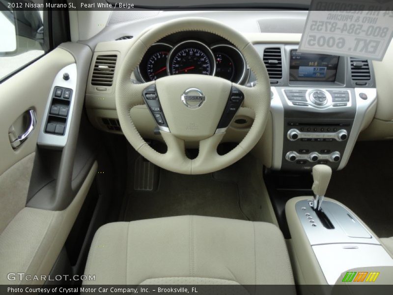 Pearl White / Beige 2012 Nissan Murano SL