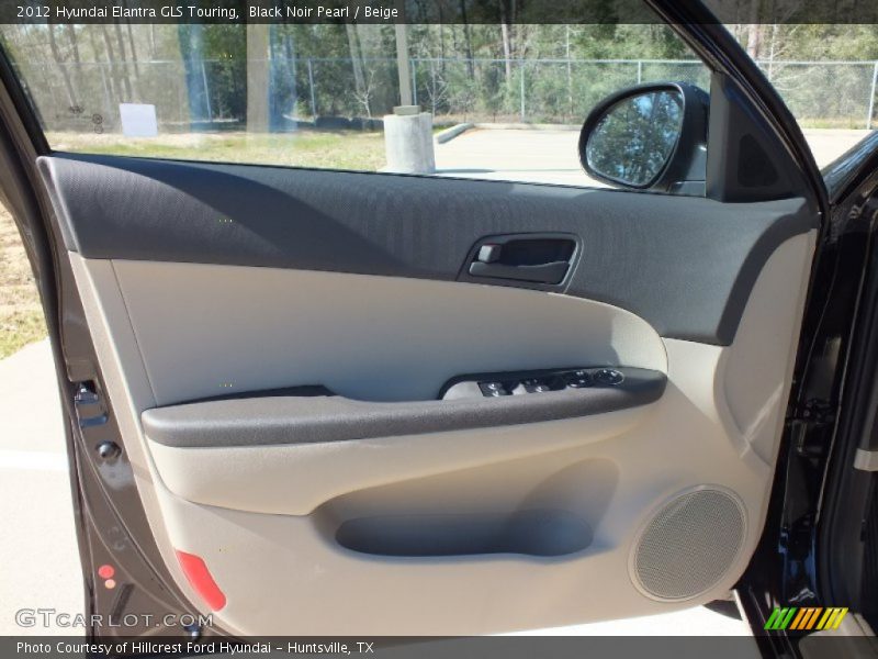 Black Noir Pearl / Beige 2012 Hyundai Elantra GLS Touring