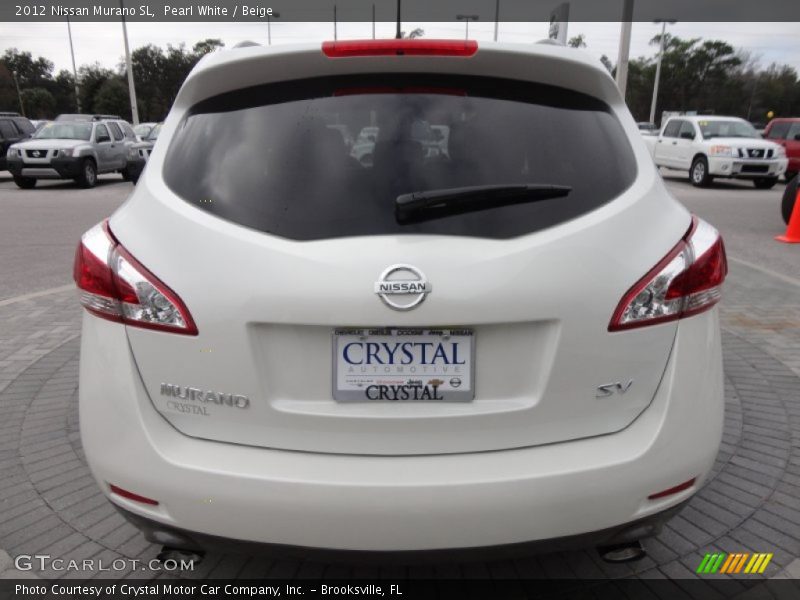 Pearl White / Beige 2012 Nissan Murano SL