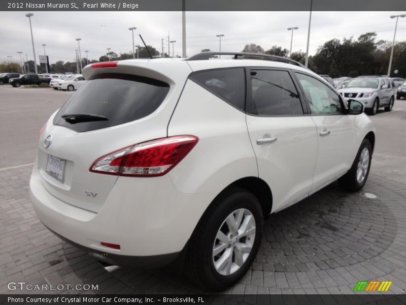 Pearl White / Beige 2012 Nissan Murano SL