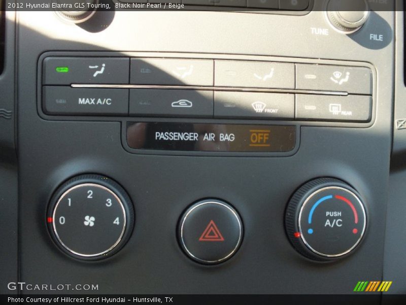 Black Noir Pearl / Beige 2012 Hyundai Elantra GLS Touring
