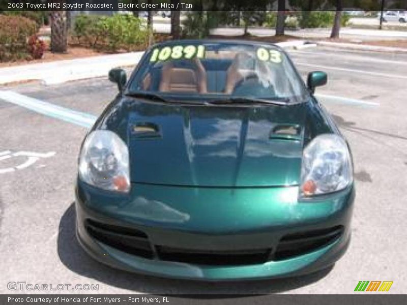 Electric Green Mica / Tan 2003 Toyota MR2 Spyder Roadster