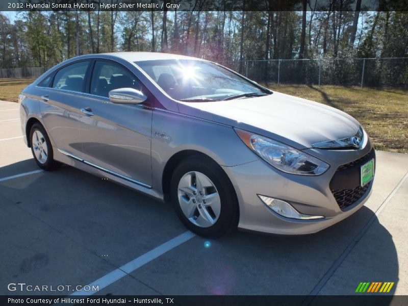 Hyper Silver Metallic / Gray 2012 Hyundai Sonata Hybrid