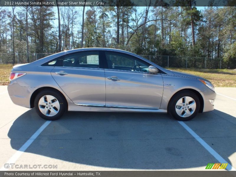 Hyper Silver Metallic / Gray 2012 Hyundai Sonata Hybrid