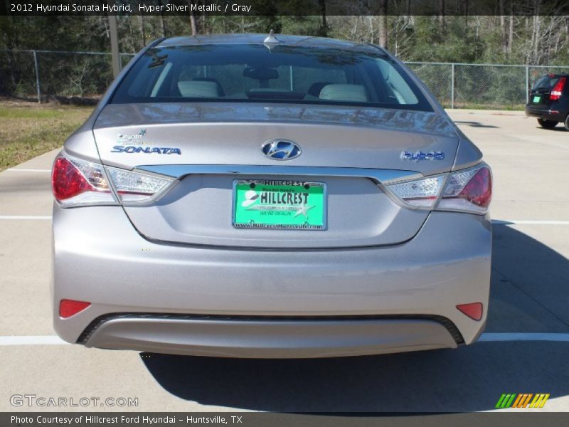 Hyper Silver Metallic / Gray 2012 Hyundai Sonata Hybrid