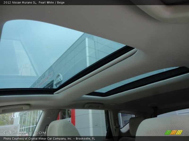 Pearl White / Beige 2012 Nissan Murano SL