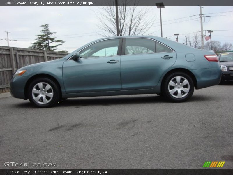 Aloe Green Metallic / Bisque 2009 Toyota Camry LE