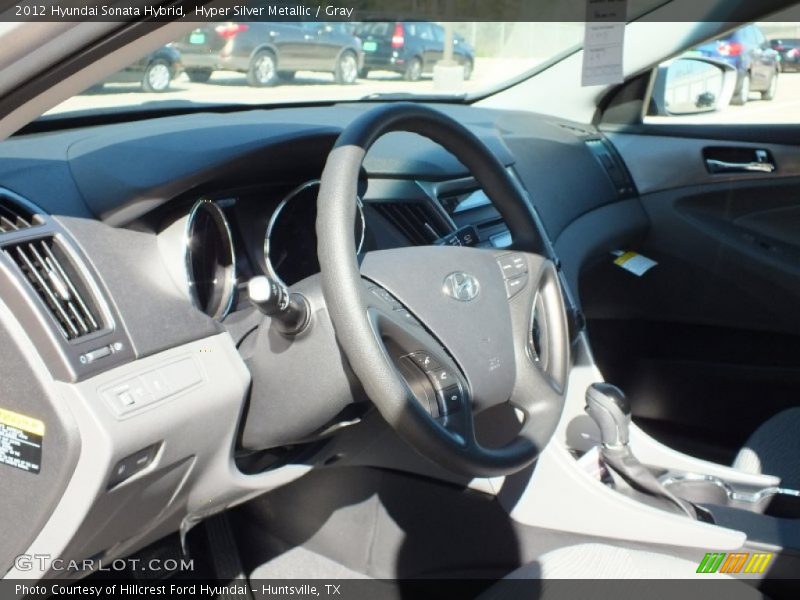 Hyper Silver Metallic / Gray 2012 Hyundai Sonata Hybrid