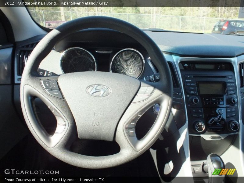 Hyper Silver Metallic / Gray 2012 Hyundai Sonata Hybrid