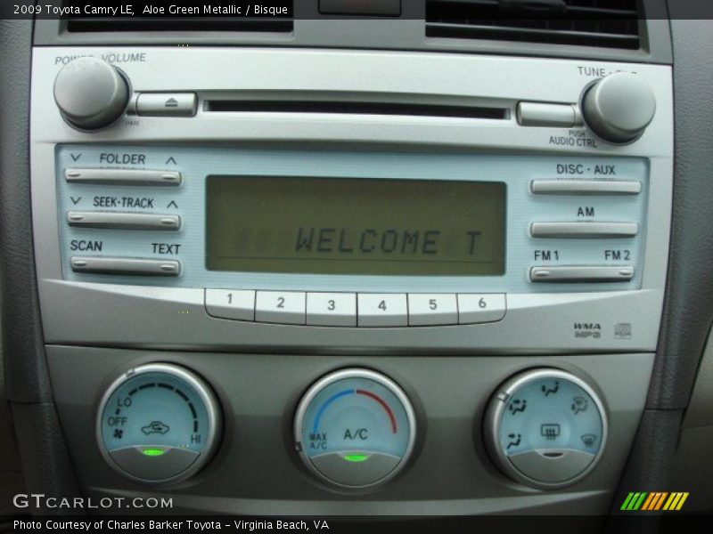 Controls of 2009 Camry LE