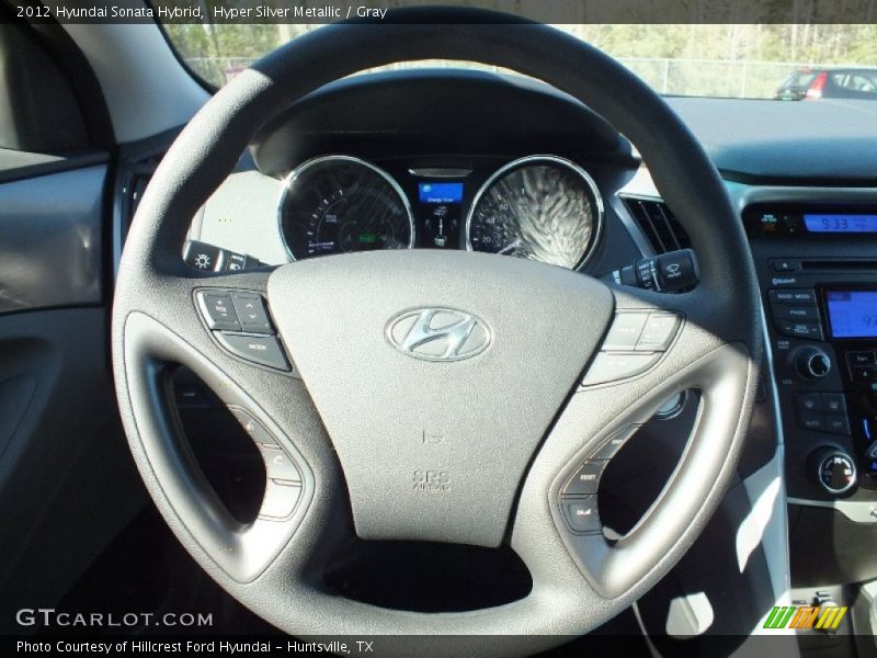 Hyper Silver Metallic / Gray 2012 Hyundai Sonata Hybrid