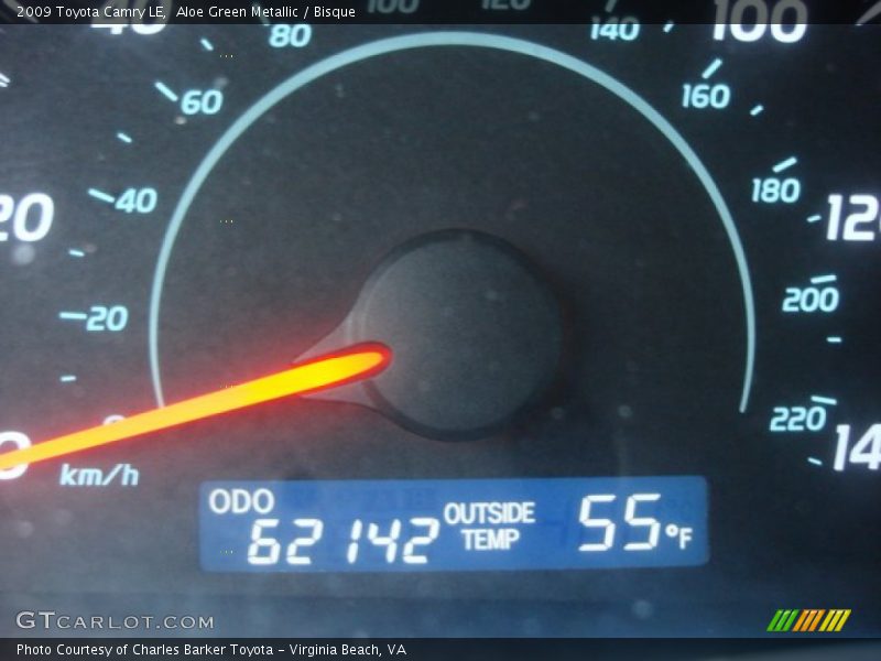 Aloe Green Metallic / Bisque 2009 Toyota Camry LE