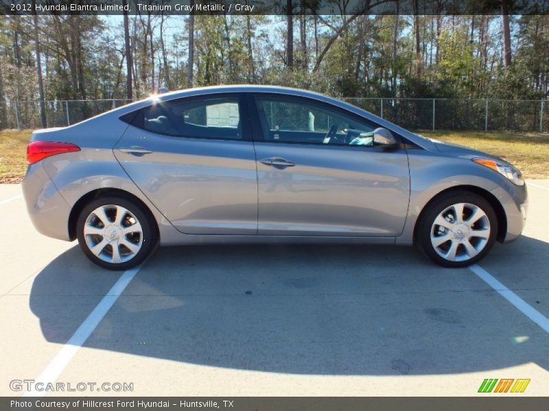 Titanium Gray Metallic / Gray 2012 Hyundai Elantra Limited