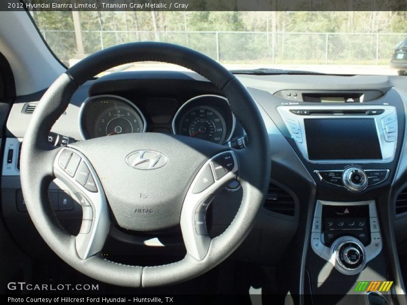 Titanium Gray Metallic / Gray 2012 Hyundai Elantra Limited