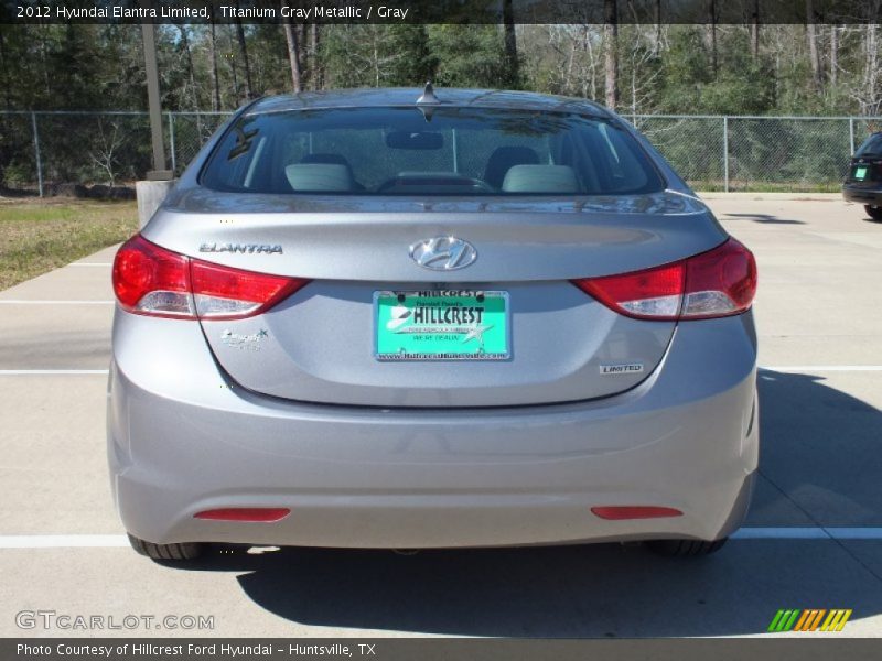 Titanium Gray Metallic / Gray 2012 Hyundai Elantra Limited