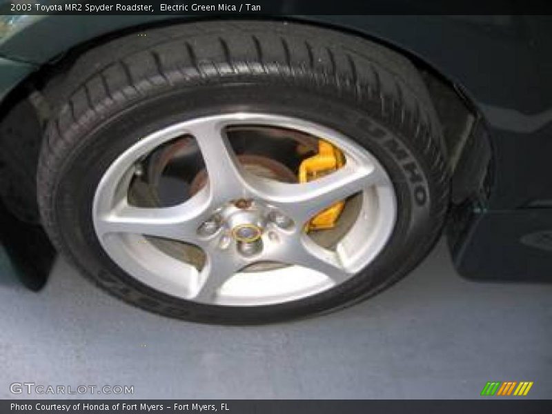 Electric Green Mica / Tan 2003 Toyota MR2 Spyder Roadster