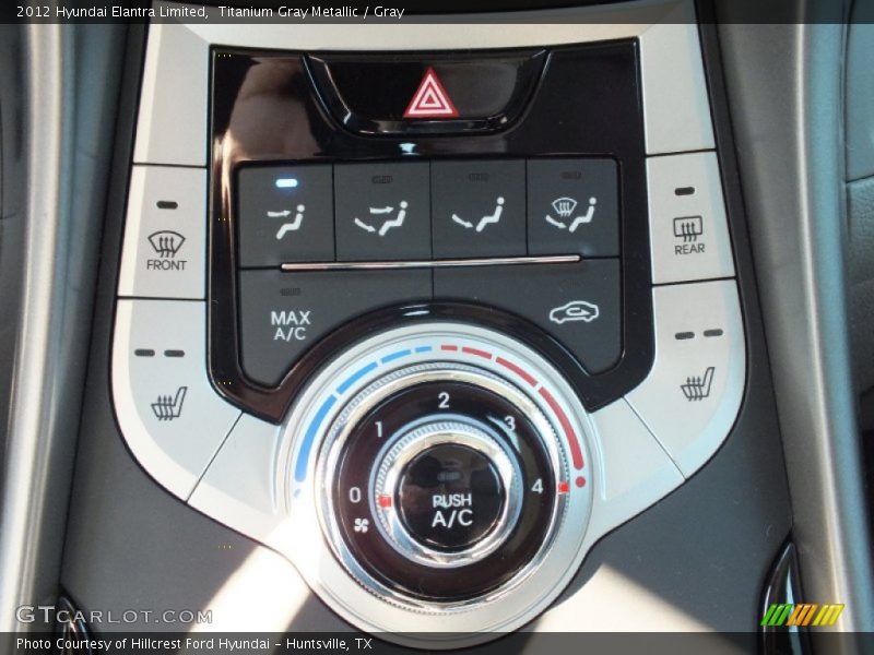 Controls of 2012 Elantra Limited