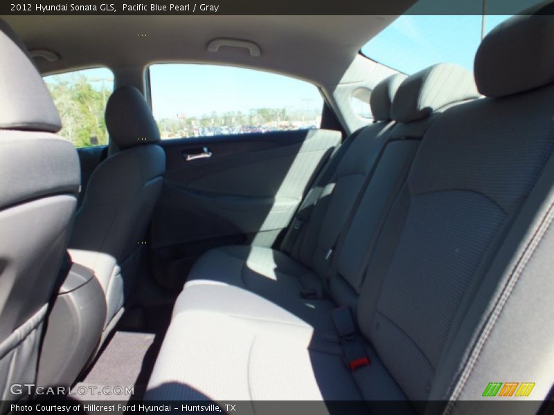 Pacific Blue Pearl / Gray 2012 Hyundai Sonata GLS