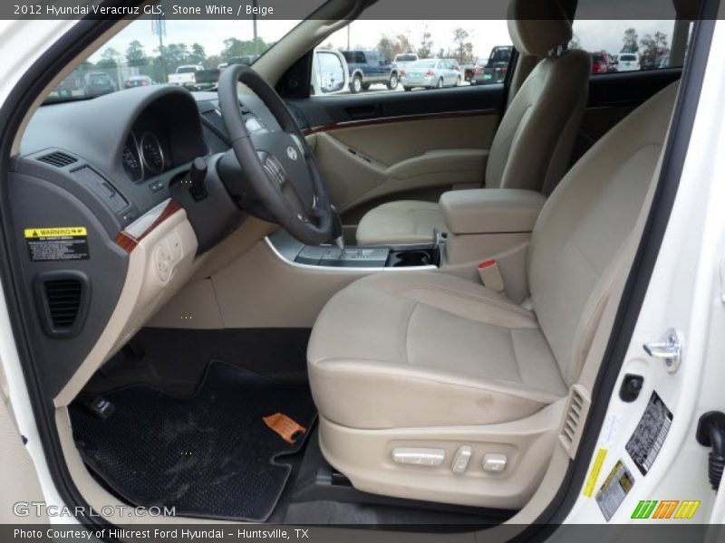 Stone White / Beige 2012 Hyundai Veracruz GLS
