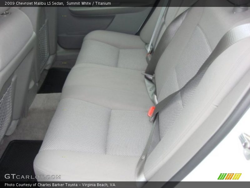 Summit White / Titanium 2009 Chevrolet Malibu LS Sedan