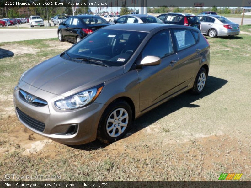 Mocha Bronze / Black 2012 Hyundai Accent GS 5 Door