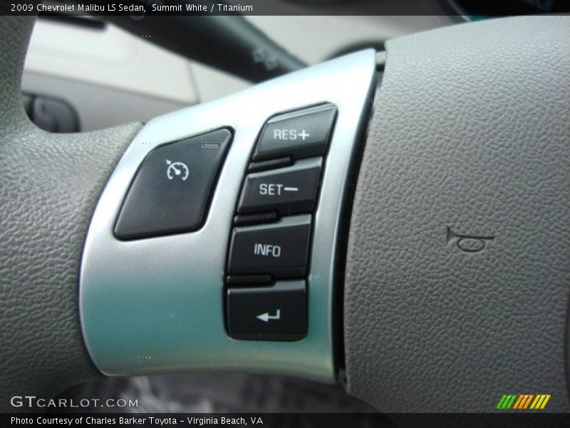 Summit White / Titanium 2009 Chevrolet Malibu LS Sedan