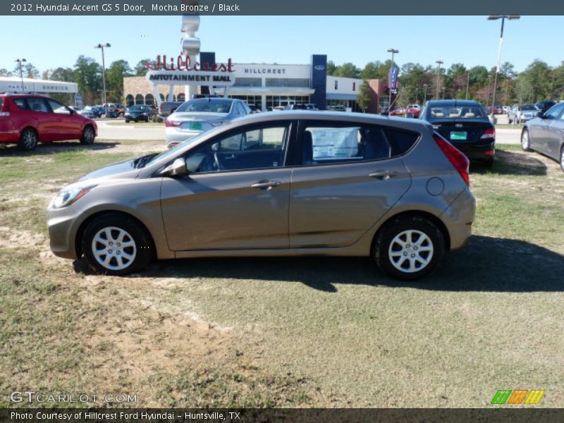 Mocha Bronze / Black 2012 Hyundai Accent GS 5 Door