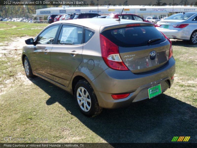 Mocha Bronze / Black 2012 Hyundai Accent GS 5 Door