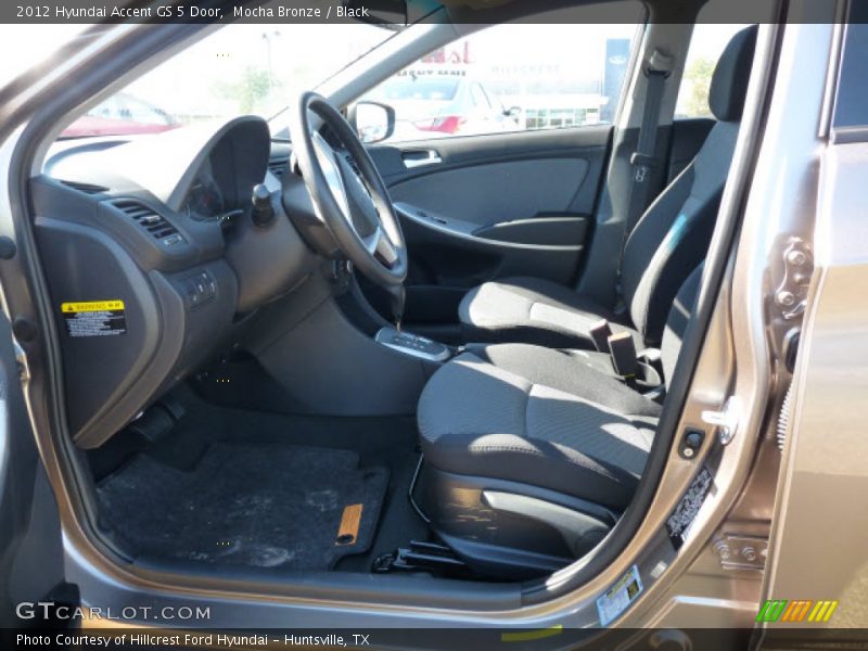 Mocha Bronze / Black 2012 Hyundai Accent GS 5 Door