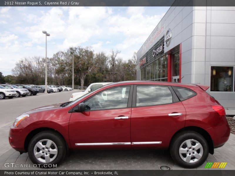 Cayenne Red / Gray 2012 Nissan Rogue S