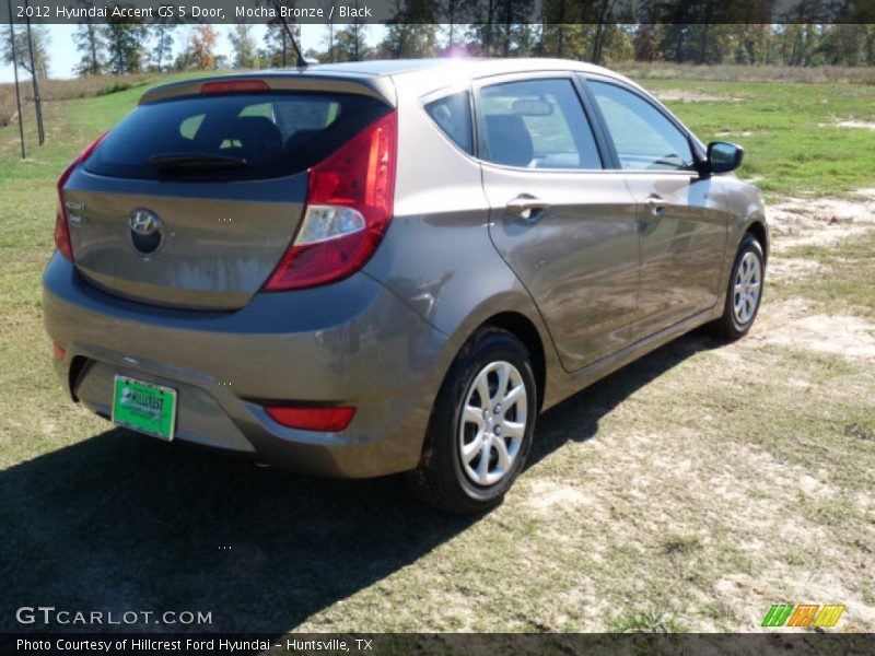 Mocha Bronze / Black 2012 Hyundai Accent GS 5 Door