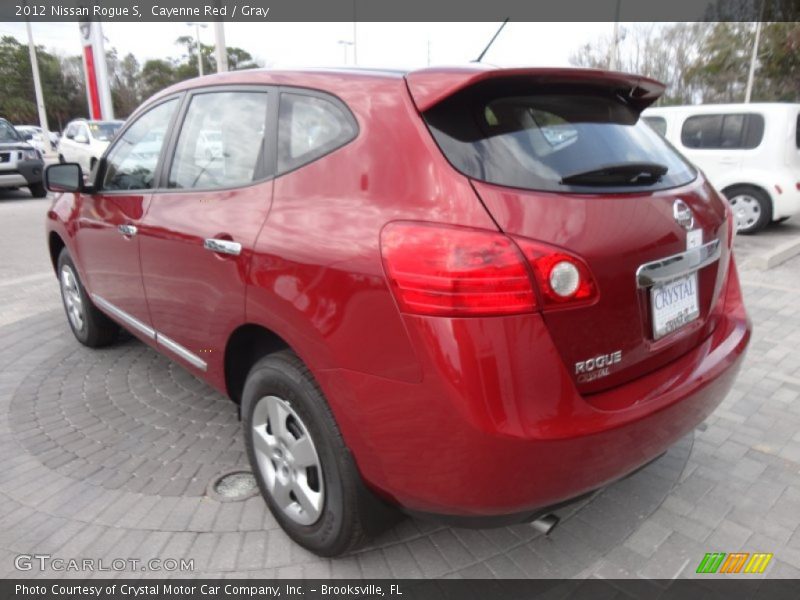 Cayenne Red / Gray 2012 Nissan Rogue S