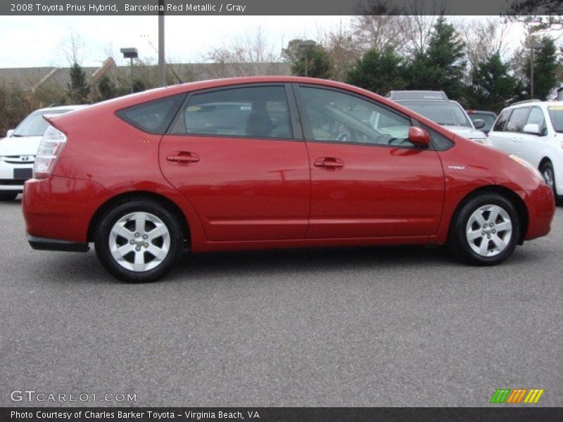 Barcelona Red Metallic / Gray 2008 Toyota Prius Hybrid
