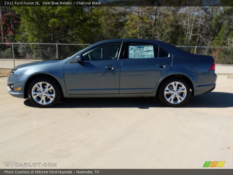 Steel Blue Metallic / Charcoal Black 2012 Ford Fusion SE