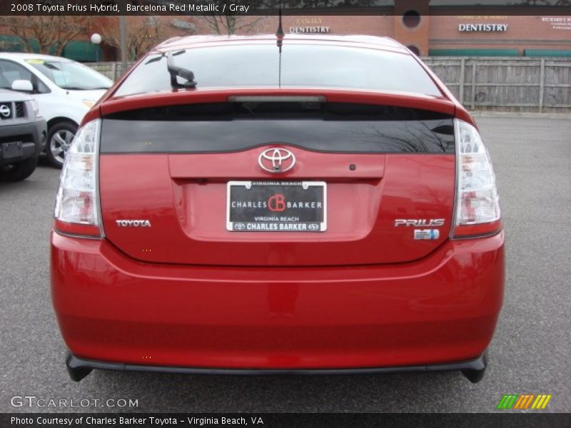 Barcelona Red Metallic / Gray 2008 Toyota Prius Hybrid
