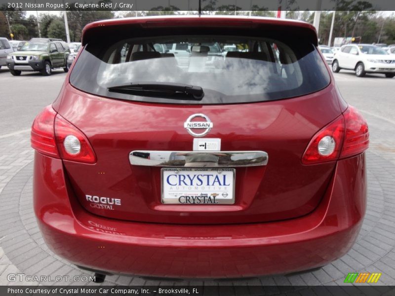 Cayenne Red / Gray 2012 Nissan Rogue S