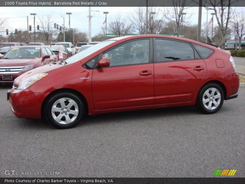 Barcelona Red Metallic / Gray 2008 Toyota Prius Hybrid