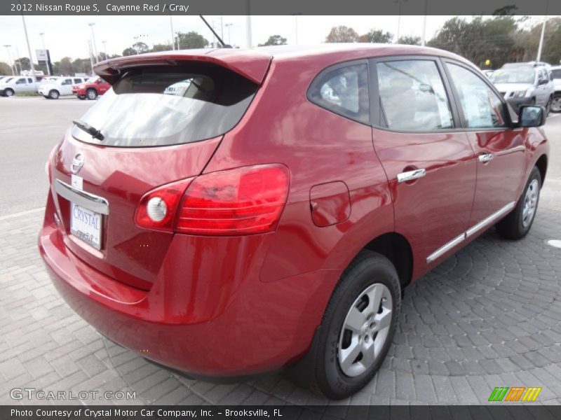 Cayenne Red / Gray 2012 Nissan Rogue S
