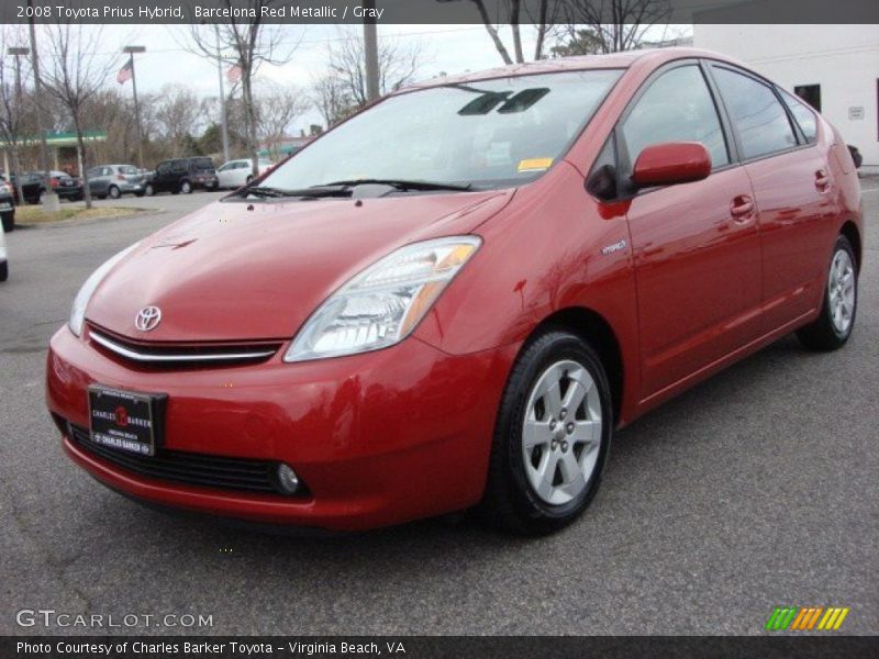 Barcelona Red Metallic / Gray 2008 Toyota Prius Hybrid